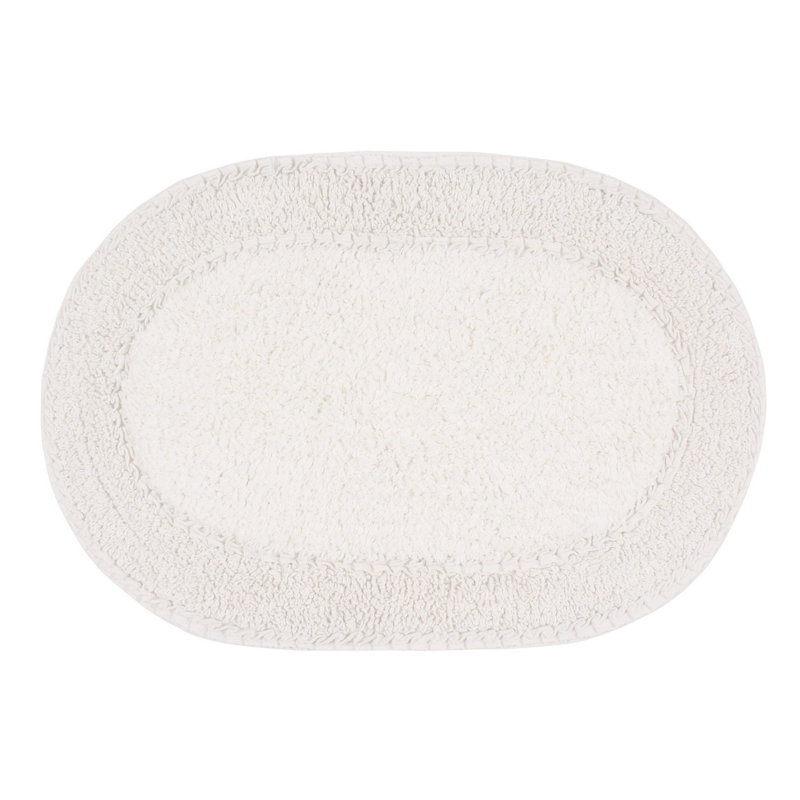 Yinka Bath Rug, Ivory, 17" W x 24" L