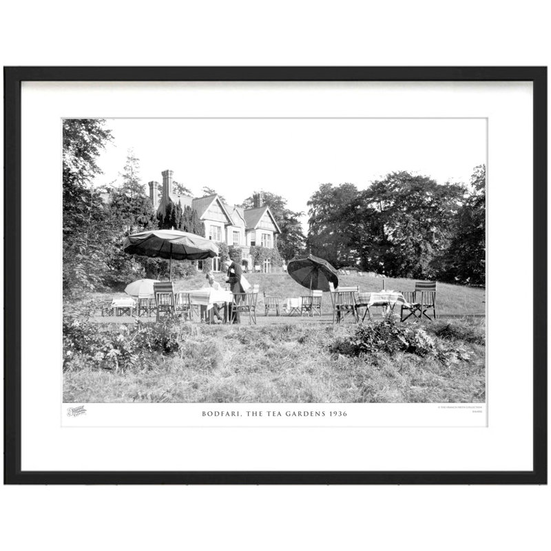 Bodfari, The Tea Gardens 1936 by Francis Frith - Single Picture Frame Print, 40cm H x 50cm W x 2.3cm D