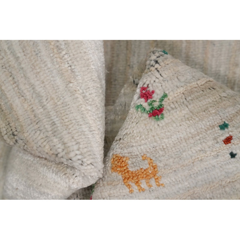 Tapis en laine fait à la main de style Gabbeh 9 x 12