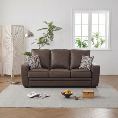 Canapé 80,3 po en tissu technique moderne avec coussin
