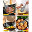 Ensemble d'ustensiles de cuisine en silicone, 9 pièces, résistants à la chaleur, avec crochets de rangement, sans BPA, comprenant spatules, cuillères, écumoire et fourchette à pâtes pour ustensiles de cuisine antiadhésifs (GRIS)-136266277