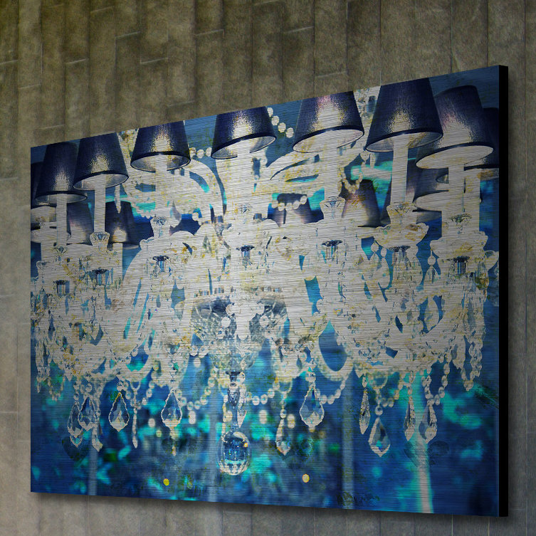 Bleu royal - reproduction sur toile tendue, H 12 po x l 18 po x 1,5 po
