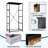 4 Drawer Dresser for Bedroom, Narrow Chest of Drawers, Wooden Top and Study Iron Frame 18"x37.5"-(WxH)