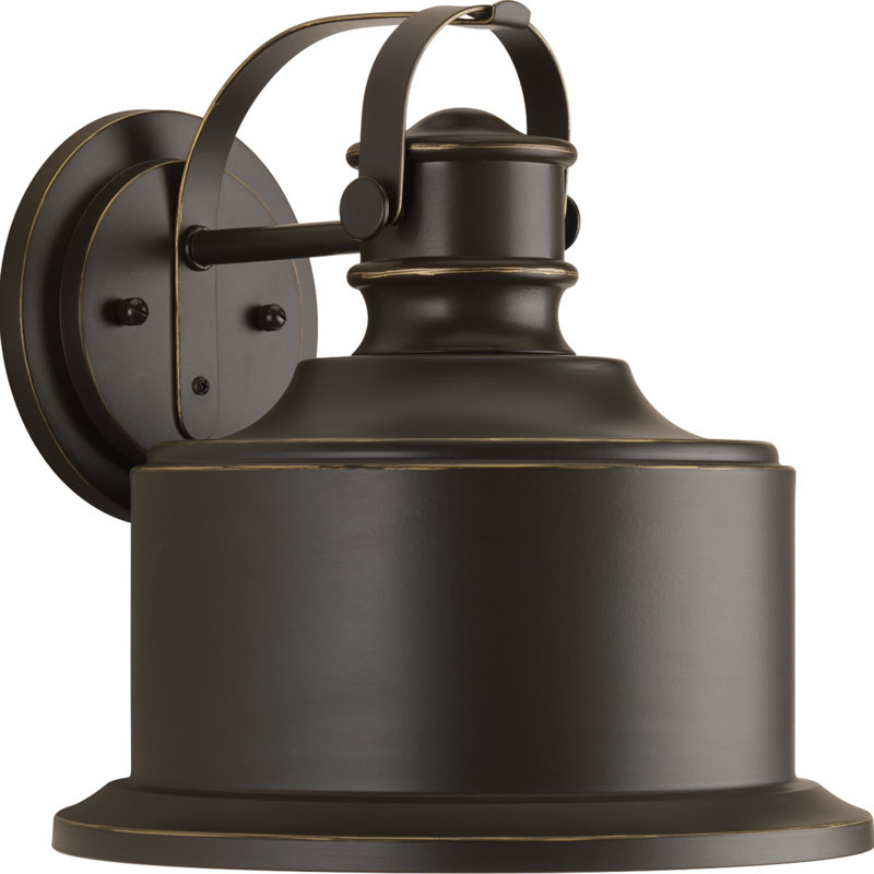 Luminaire de grange d'extérieur à DEL Ummi, Bronze Antique, Moyen