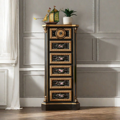 American country style painted drawer accent chest
