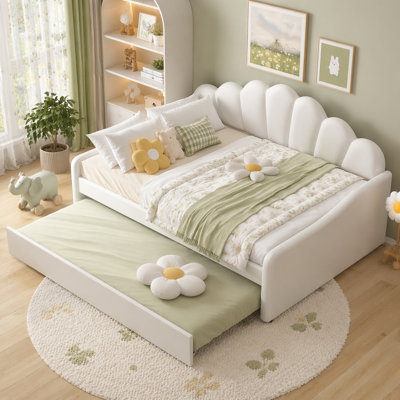 Full Size Upholstery Daybed Frame with Trundle