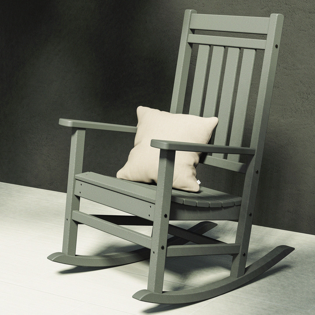 POLYWOOD Estate Rocking Chair POLYWOOD® Frame Color: Slate Gray
