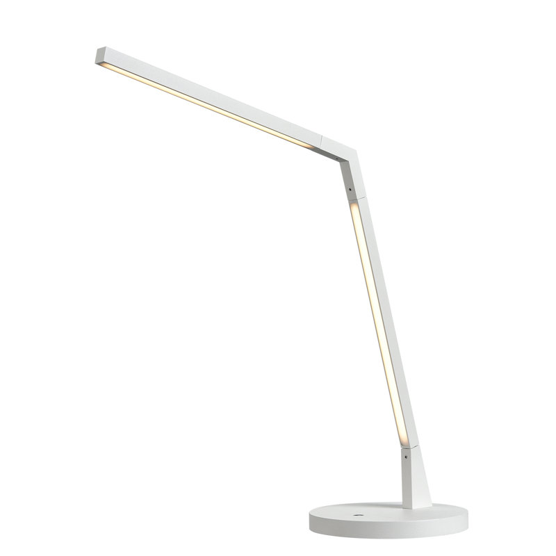 Miter LED Desk Table Lamp, White