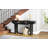 Narrow Console Table With Rattan Accent-1801037788