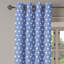 Rideau de fenêtre décoratif à 2 panneaux avec œillets Dakota Fields, 50 po x 54 po, violet bleu blanc-1005527624