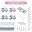 Porte coulissante en verre trempé blanc givré 5 Lite avec quincaillerie (aucun assemblage requis)-91925215