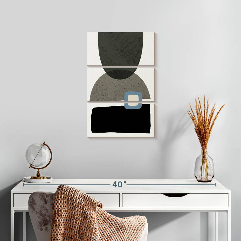 Avery Mid Century Abstract III, H 38 po x l 24 po