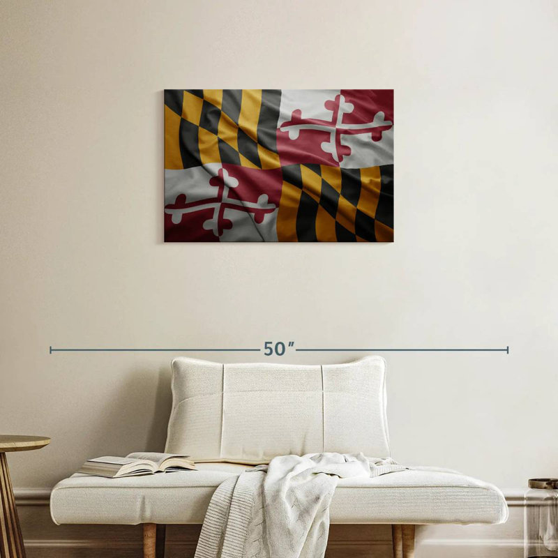 Borges Wavy Maryland Flag, 20" H x 30" W