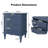 Mid-Century Modern Nightstand with Draws（set of 2）-1342297916