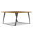 Lowry Square Dining Table, Modern Industrial Style with Metal Legs, Seats 8-100083375-100083376