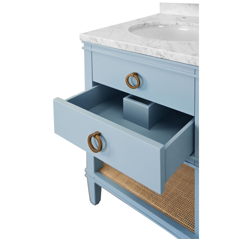 Vanity, Matte Light Blue Lacquer