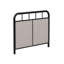 Linen Upholstered Platform Metal Bed Frame With  Fabric Headboard And Footboard