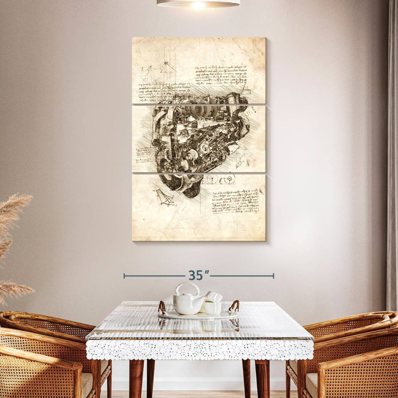 Engine, 50" H x 32" W