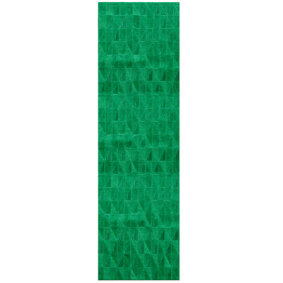 Tapis géométrique émeraude