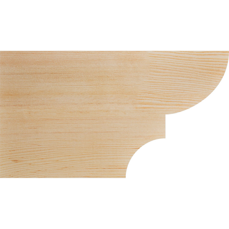 Queue de chevron lisse Ridgewood, Sapin de Douglas, H 10 po x l 3 1/2 po x L 18 po