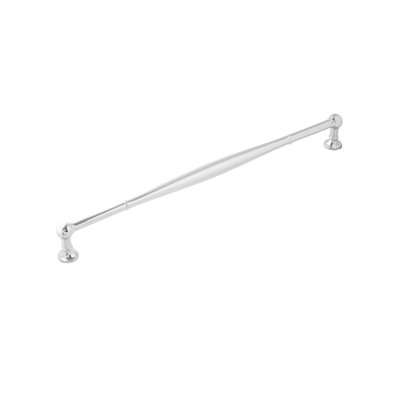 Fuller Collection Handle Pull - 12" Center to Center Cabinet Pull Chrome - Traditional Hardware for Drawers & Cabinets 