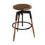 Tabouret pivotant en bois massif Melra