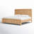 Cora Burl Wood King Panel Bed
