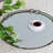 D18x2" Valentina Silver Round Mirror Tray,Large