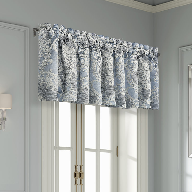 QUEENSBURY - STEEL BLUE WINDOW STRAIGHT VALANCE