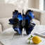 Vase décoratif bleu en céramique-1998714833