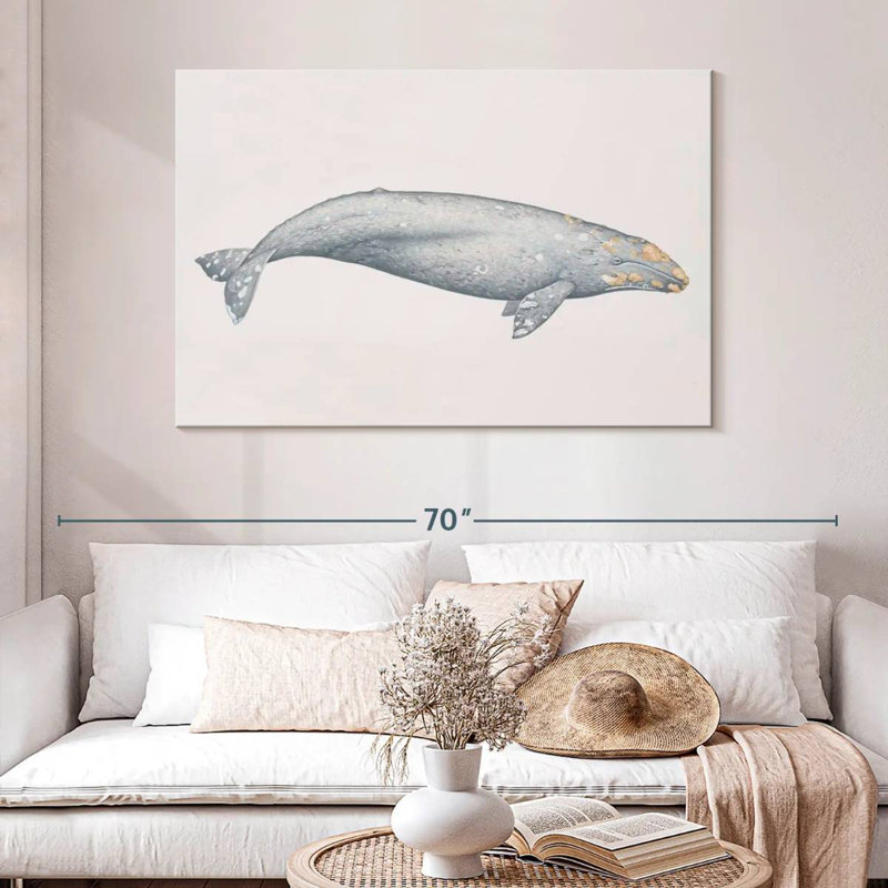 Brampt Gray Whale, 32" H x 48" W