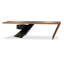 Noir + brun Bureau rectangulaire en bois massif + fer-108303940