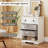 4-Drawer Dresser Modern Chest Storage Organizer with Open Shelves Anti-Tip Kits -684468188