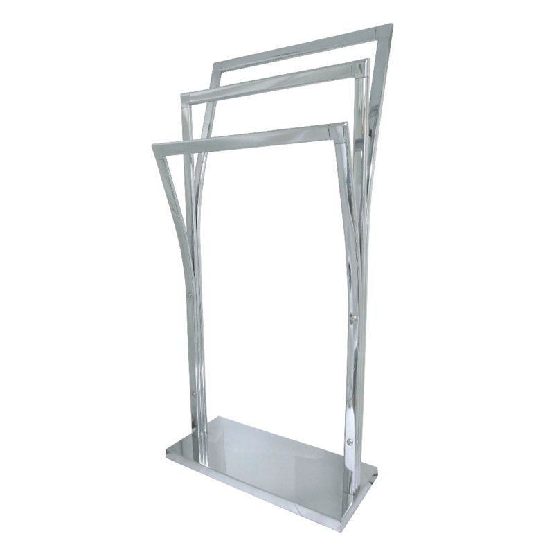 Kingston Brass Edenscape Freestanding Y-Style Towel Rack, Polished Chrome