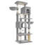 190cm/213cm Large Cat Tree Tower, Cat Tree for Indoor Cats, Climbing Tower for Large Cats, 5 Scratching Post, 2 Large Platform, 2 Caves, 2 Baskets, Stairs, Hammocks-1297863282-1297863285