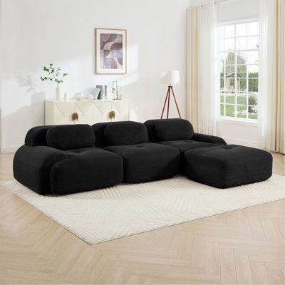 Canapé modulaire en forme de L sans assemblage Design ergonomique adapté aux animaux de compagnie