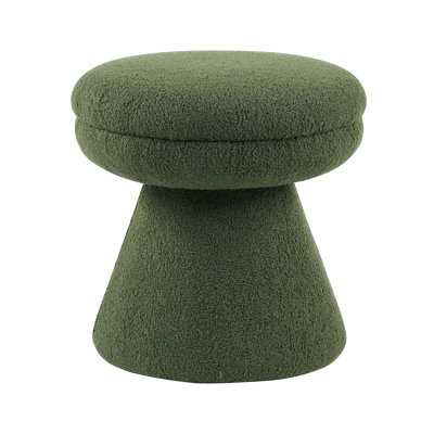 18" W Contemporary Stool, Green