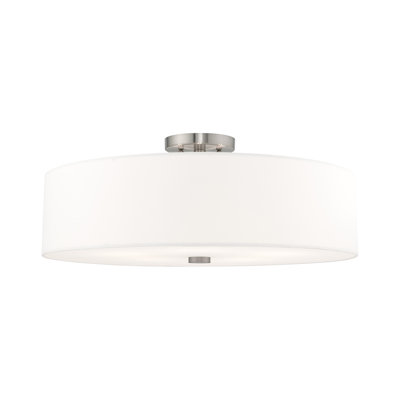 Flaire Fabric Semi Flush Mount