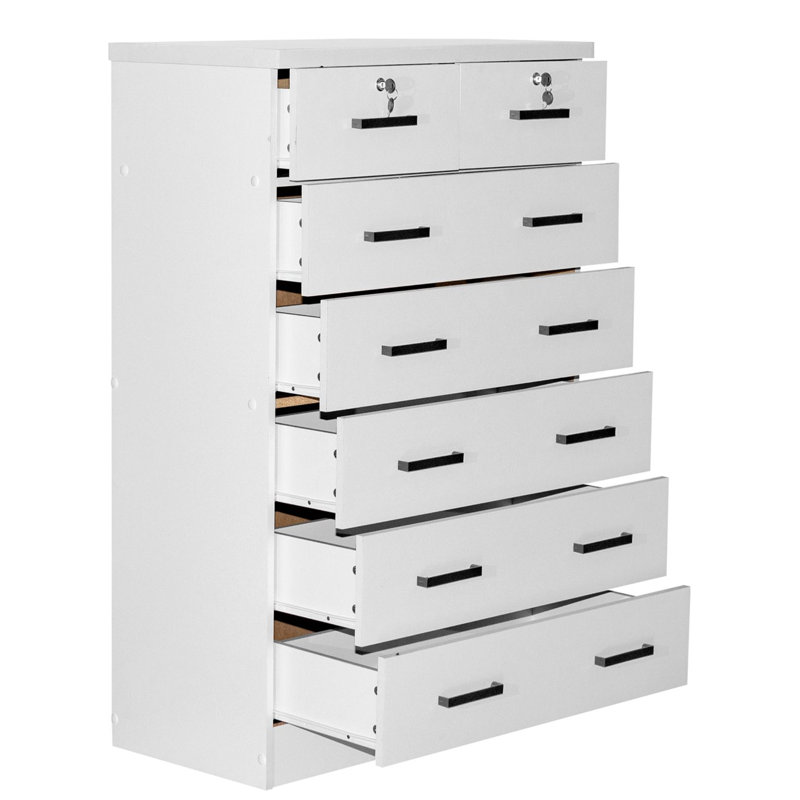 Maray 31.5'' W 7 - Drawer Dresser, White
