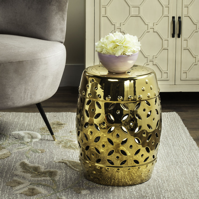 Tabouret de jardin Ameley, Or