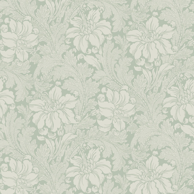 Boråstapeter Acanthus Garden Wallpaper, Light Green