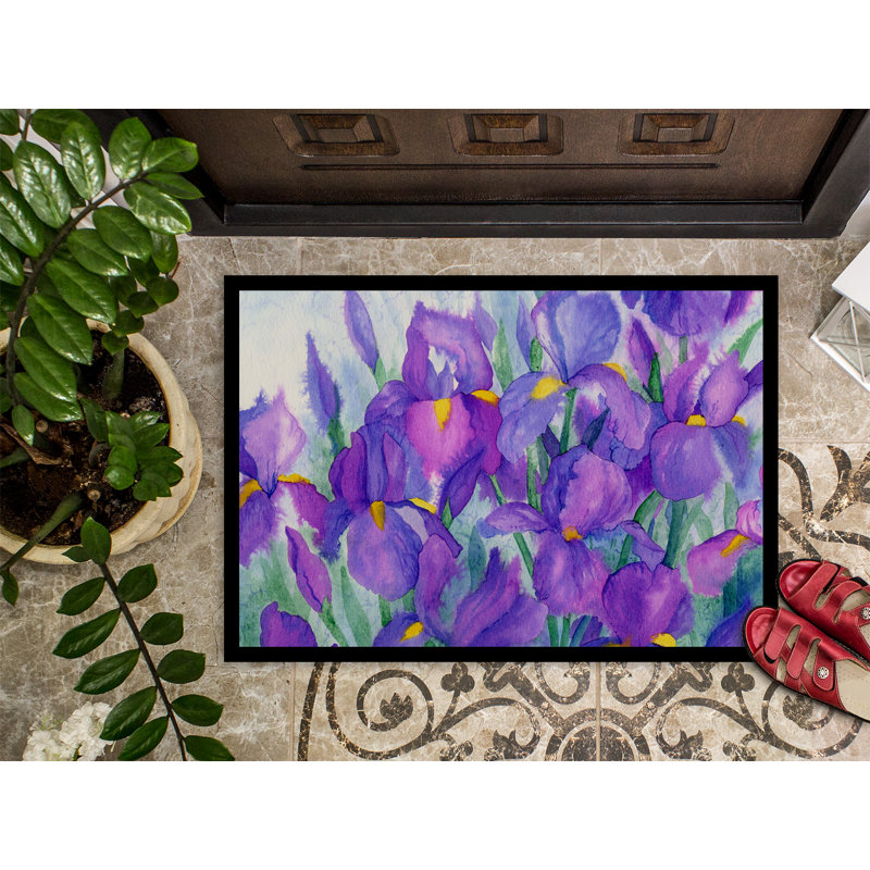 Tapis d'extérieur antidérapant GroveHill Iris, Rectangle 2 pi x 3 pi