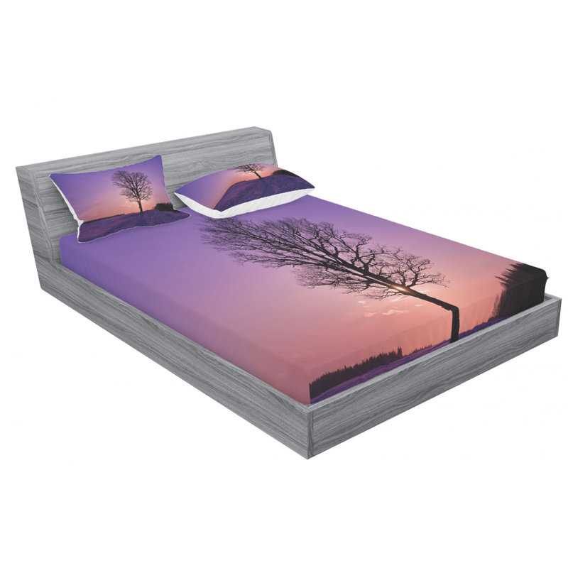 Microfiber Sheet Set, Queen Sheet Set with Fitted Sheet