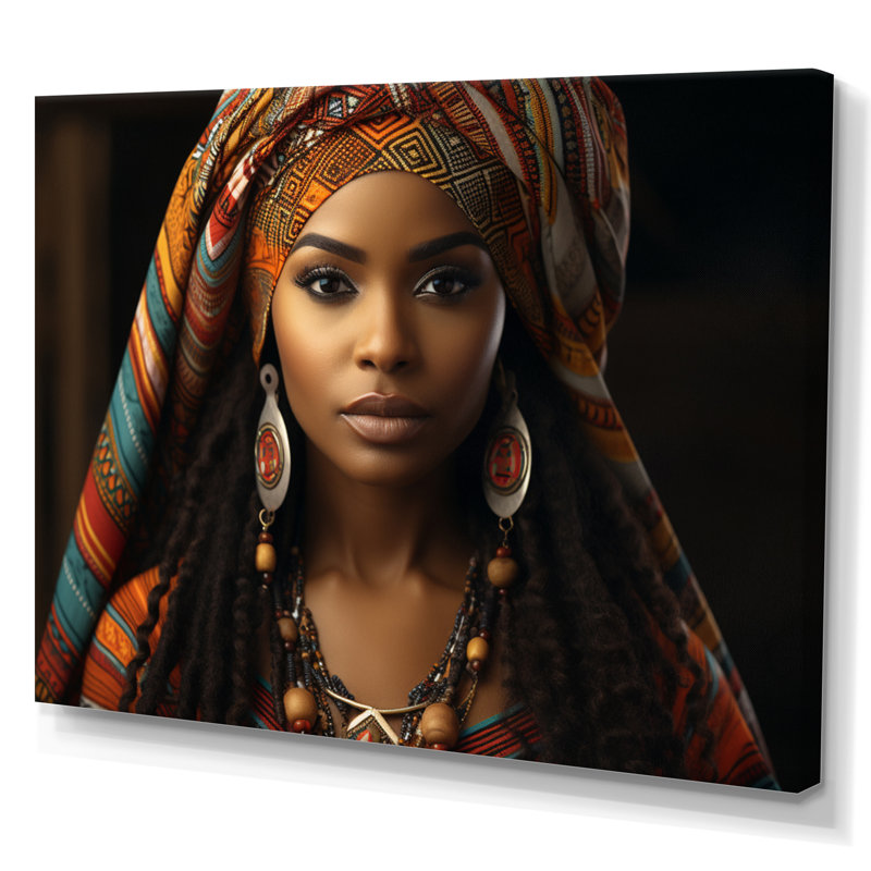 Impression sur toile Chiemi Tribal africain Swazi Emahiya, H 30 po x l 40 po x P 1,5 po, Toile tendue