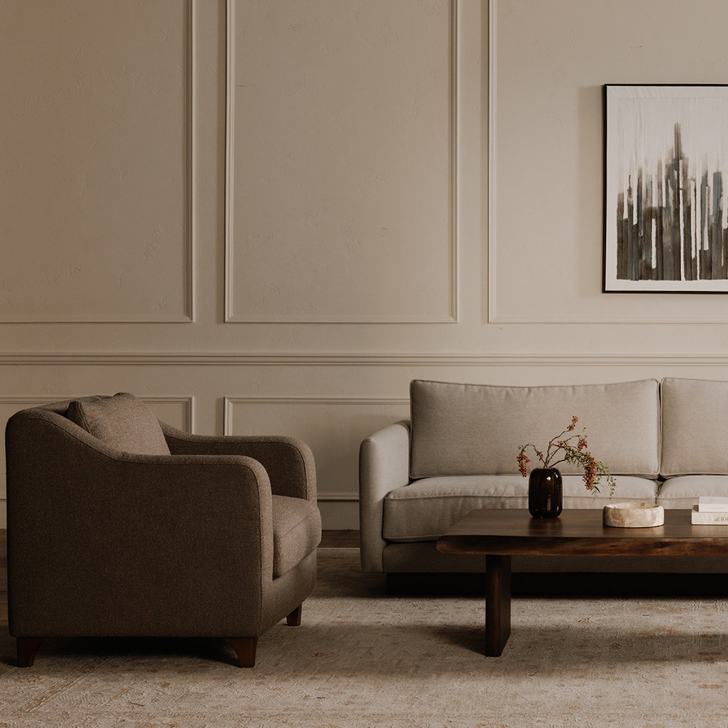 Hewitt Accent Chair, Warm Gray
