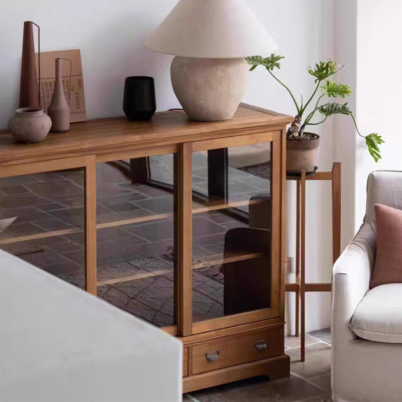 Buffet de cuisine en verre massif