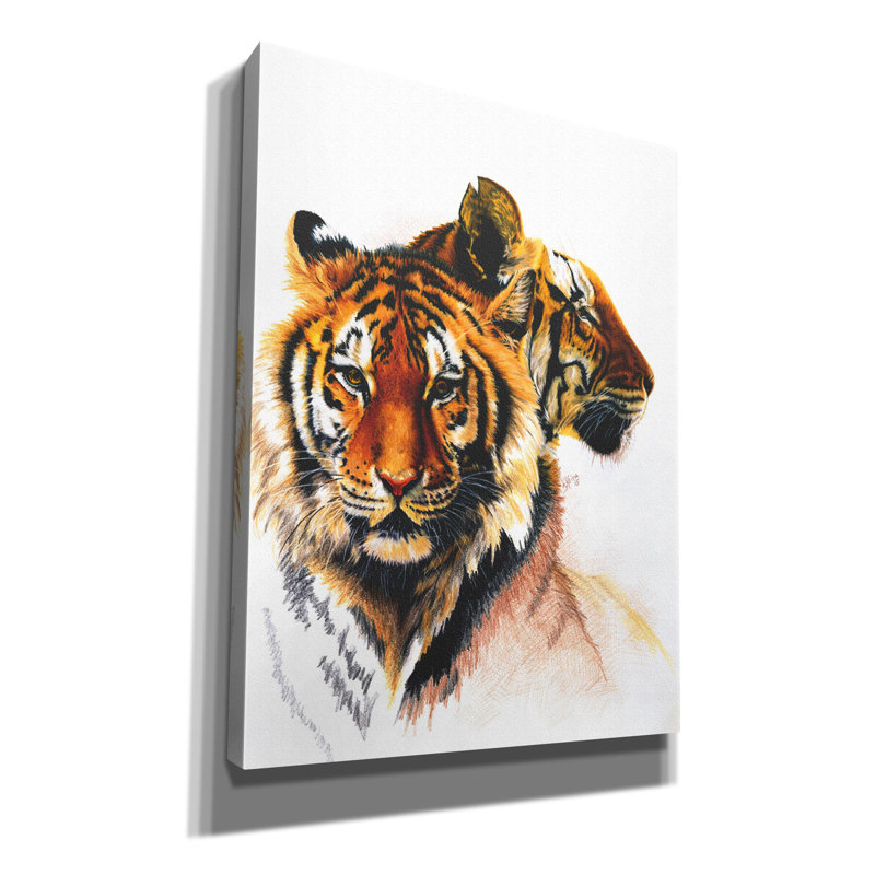 «Silent Partners On Canvas» par Barbara Keith, reproduction, H 16 po x l 12 po x P 0,75 po
