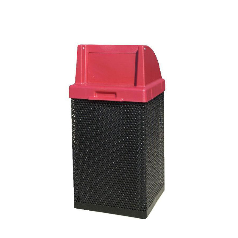 Poubelle à balançoire 38 gallons, Noir