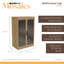 Organisateur de rangement à 3 tablettes et 2 portes Mosaics