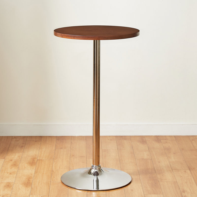 Cashana Bar Height 39.5"H Dining Table, Black, Walnut